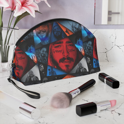 Post Malone Crystal Portaits Collage Makeup Bag