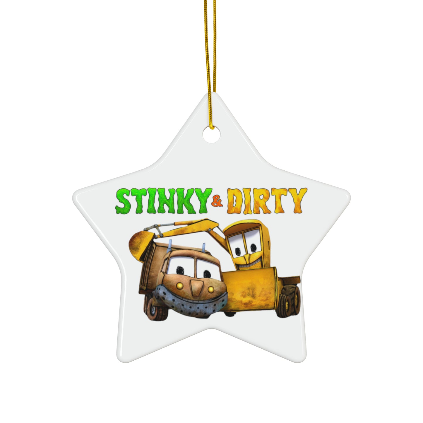 Stinky & Dirty Best Buds Ceramic Ornaments (1pc, 3pcs, 5pcs, 10pcs)