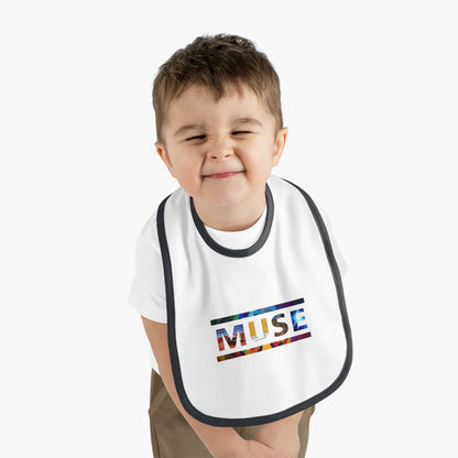 Muse Album Art Letters Baby Contrast Trim Jersey Bib