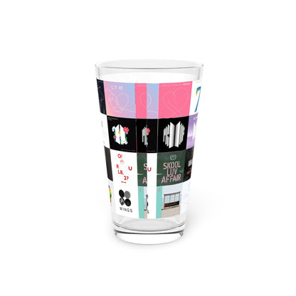 BTS Album Cover Art Collage Pint Glass