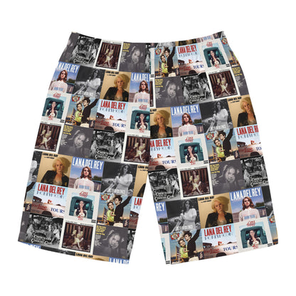 Lana Del Rey Album Cover Collage Men's Board Shorts