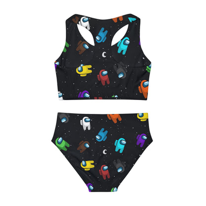 Among Us Cosmic Crew Girls Two Piece Swimsuit