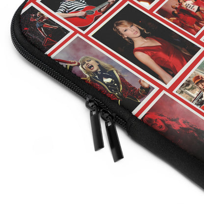 Taylor Swift Red Era Collage Laptop Sleeve