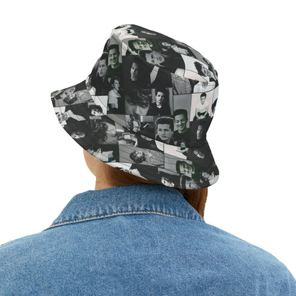 Charlie Puth Black And White Portraits Collage Bucket Hat