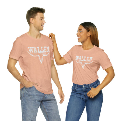 Morgan Wallen White Logo Unisex Jersey Short Sleeve Tee Shirt