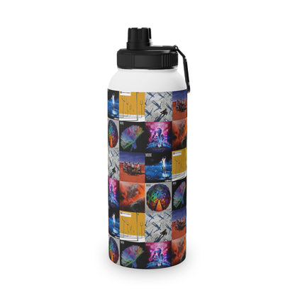 Muse Album Cover Collage Stainless Steel Sports Lid Water Bottle