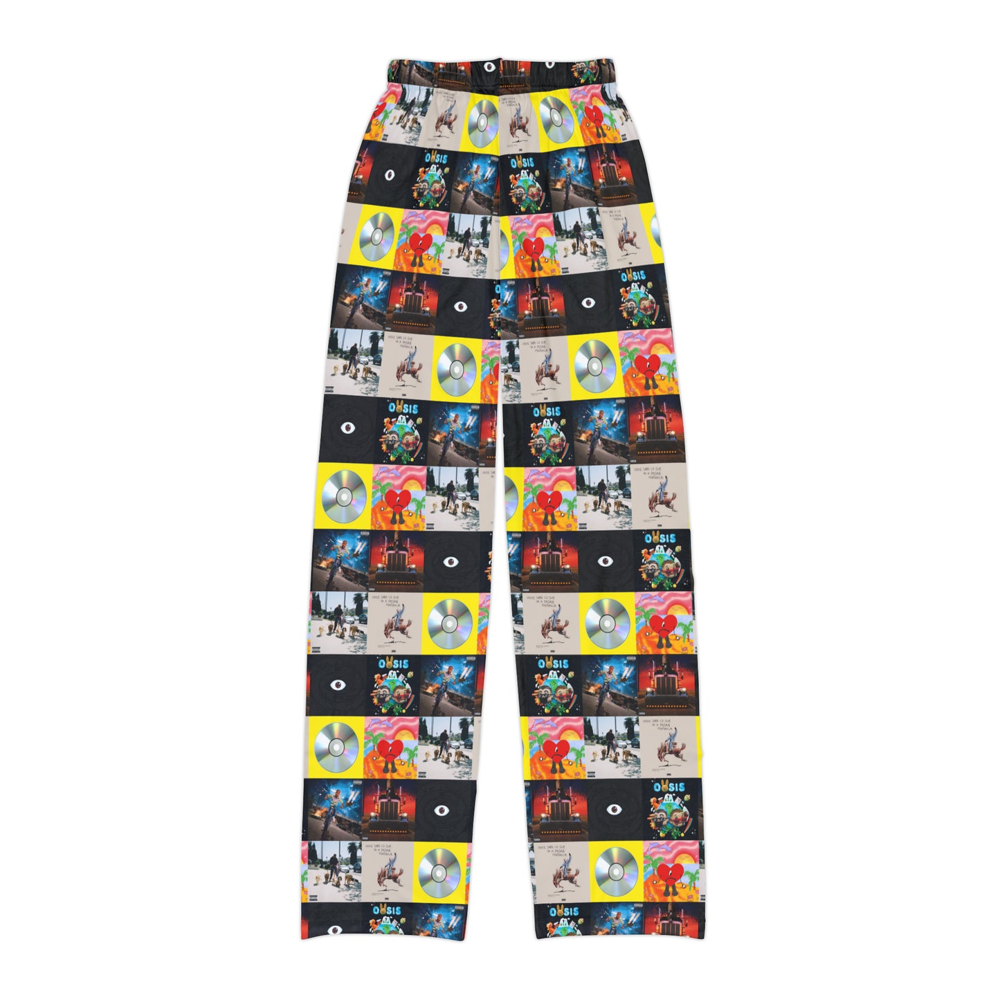 Bad Bunny Album Art Collage Kids Pajama Pants