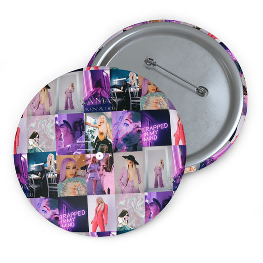 Ava Max Belladonna Photo Collage Custom Pin Buttons