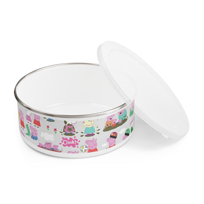 Peppa Pig Oink Oink Collage Enamel Bowl