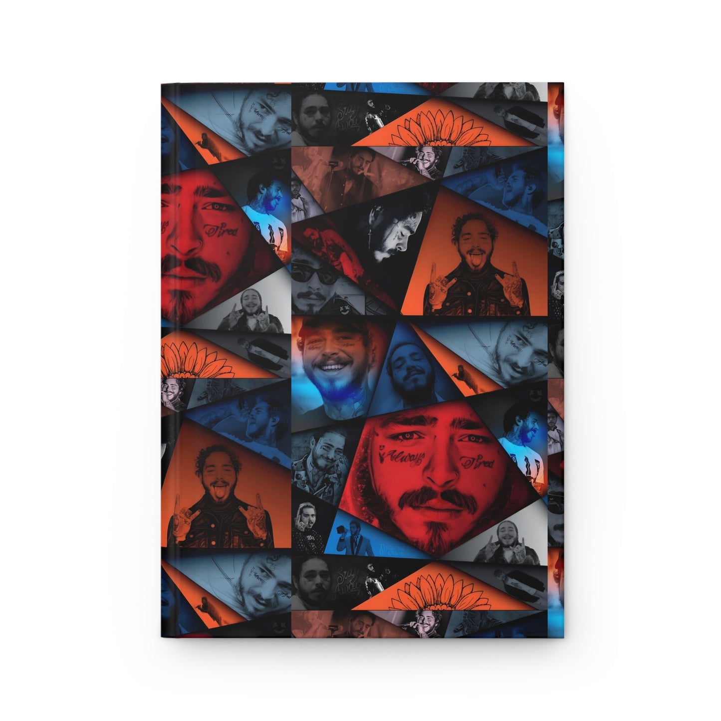 Post Malone Crystal Portaits Collage Hardcover Journal