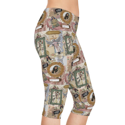 Lana Del Rey Victorian Collage Women's Capri Leggings