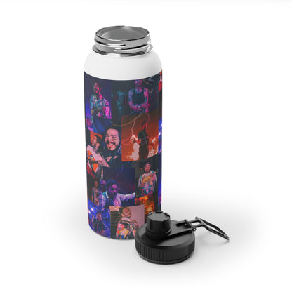 Post Malone Lightning Photo Collage Stainless Steel Sports Lid Water Bottle