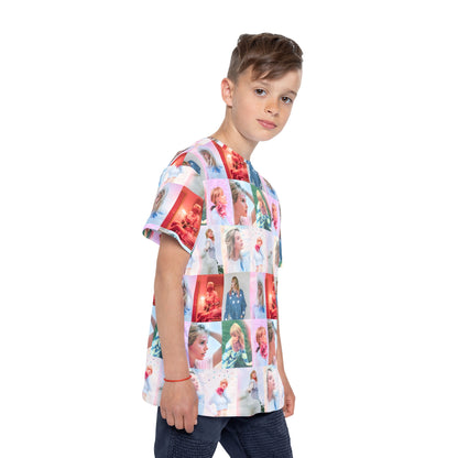 Taylor Swift Lover Era Photo Mosaic Kids Sports Jersey