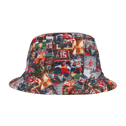 Patrick Mahomes Chiefs MVPAT Photo Collage Bucket Hat