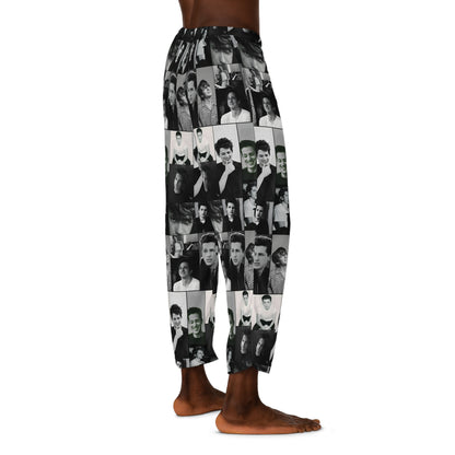 Charlie Puth Black And White Portraits Collage Men's Pajama Pants