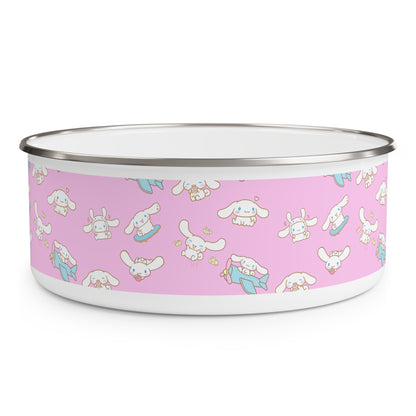 Cinnamoroll Playing Around Pattern Enamel Bowl