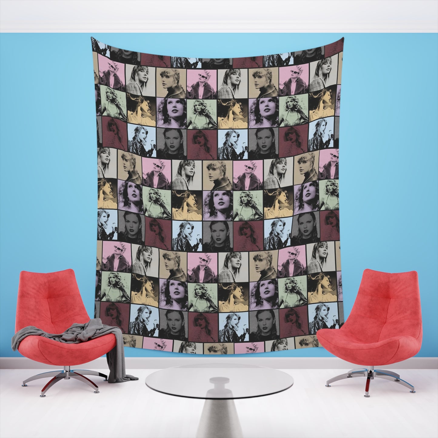 Taylor Swift Eras Collage Printed Wall Tapestry