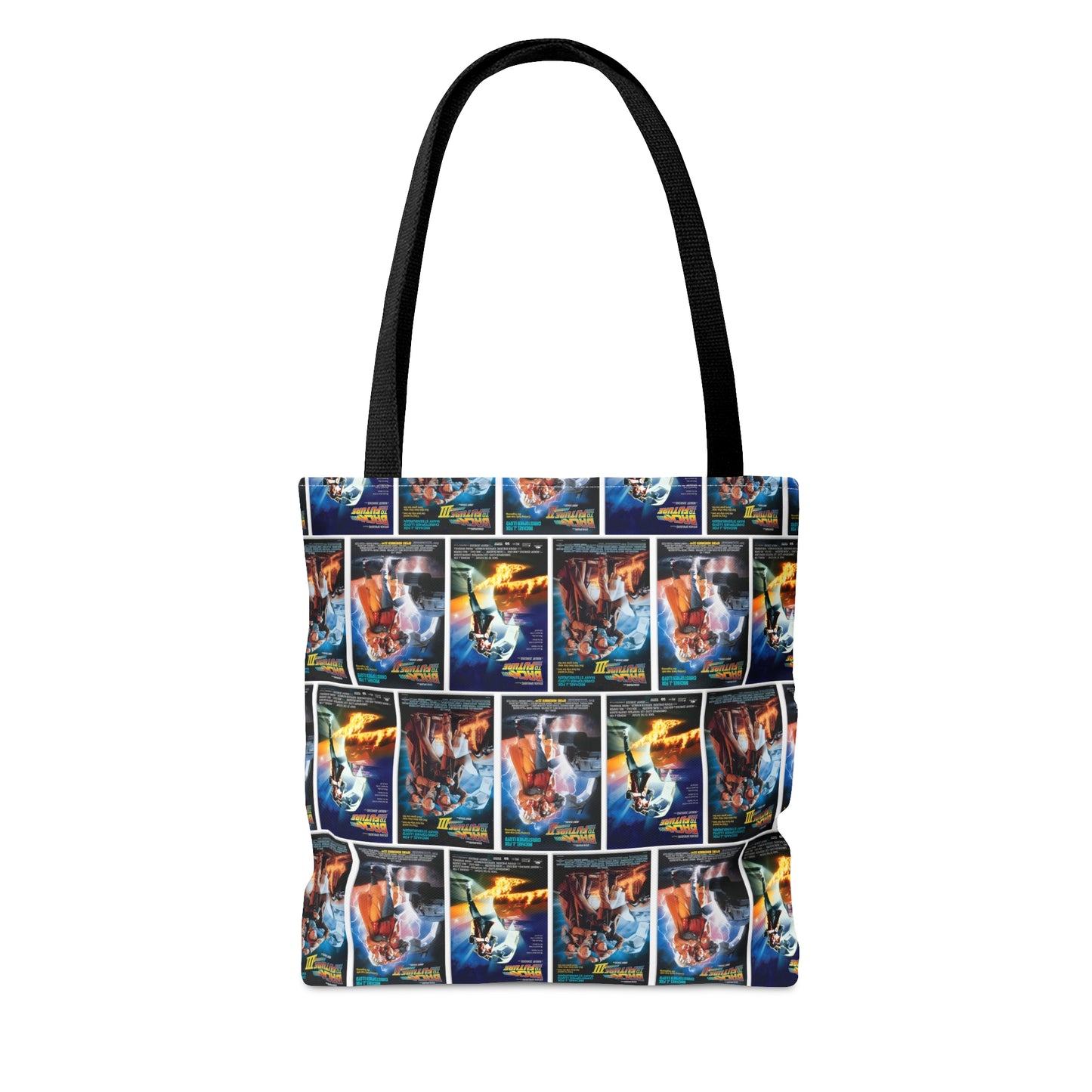 Back To The Future Movie Posters Collage Tote Bag