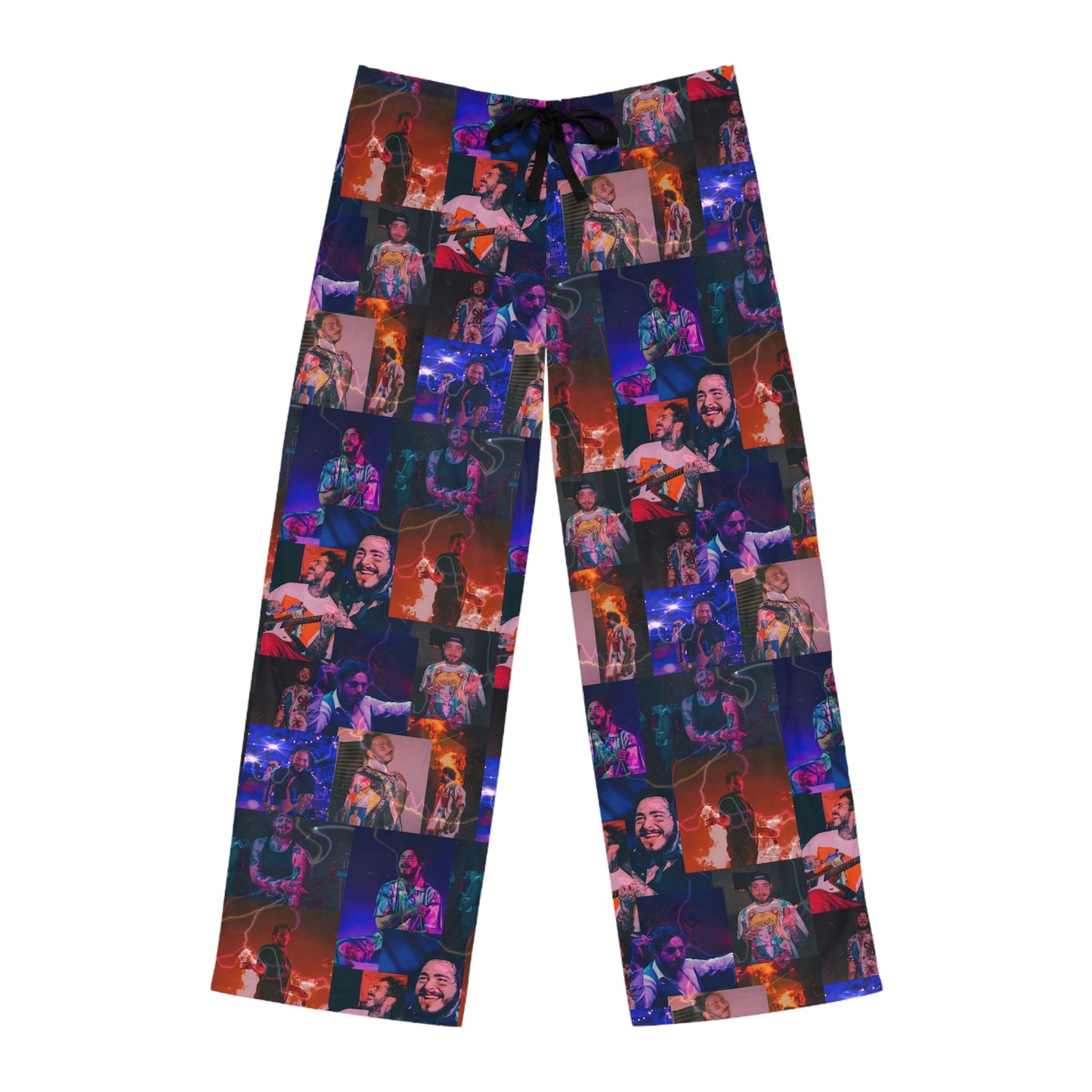 Post Malone Lightning Photo Collage Men's Pajama Pants