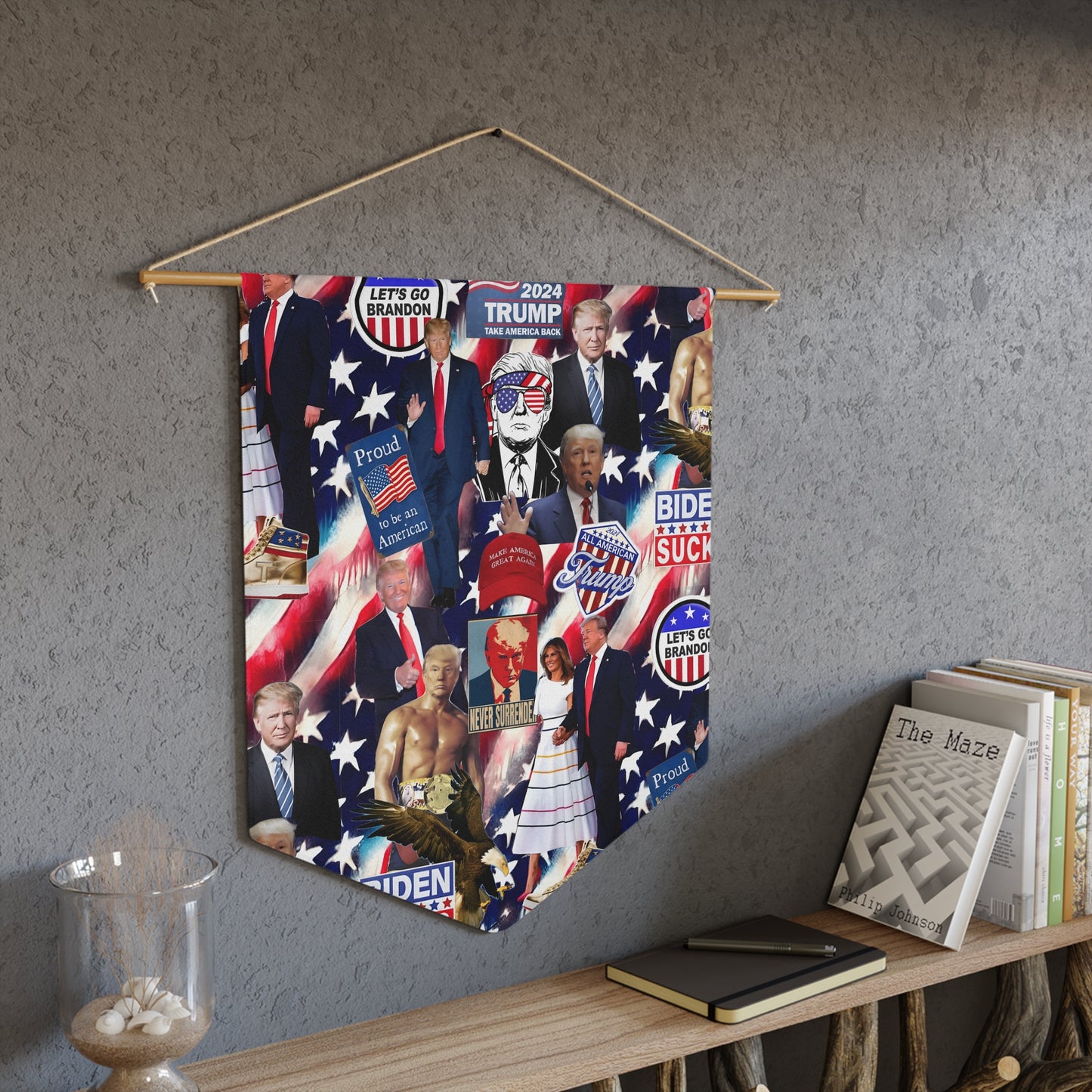 Donald Trump 2024 MAGA Montage Pennant