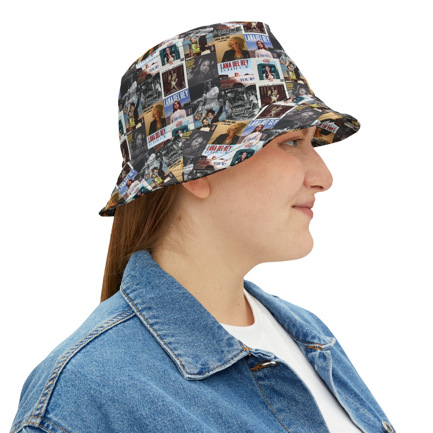 Lana Del Rey Album Cover Collage Bucket Hat