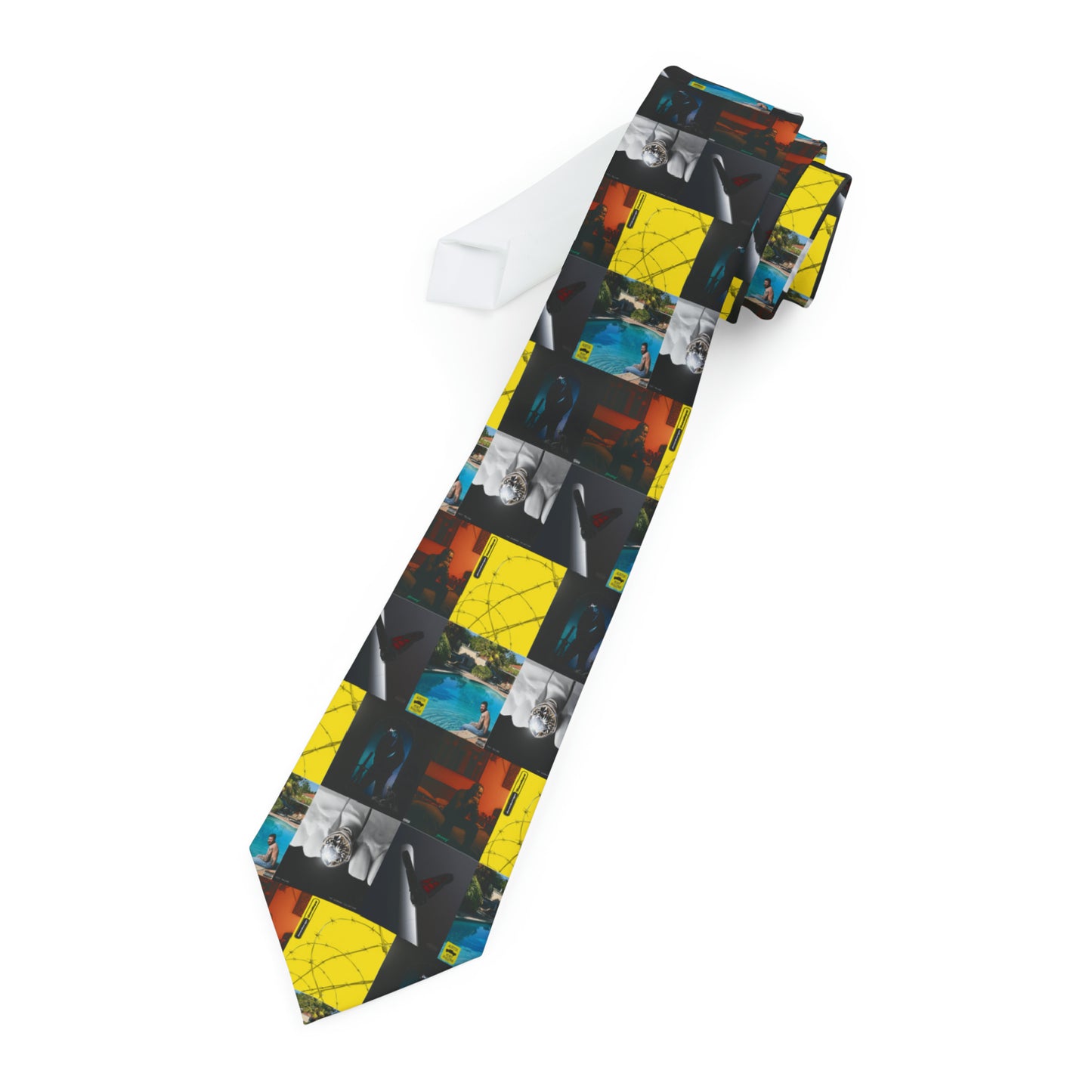 Post Malone Album Art Collage Neck Tie