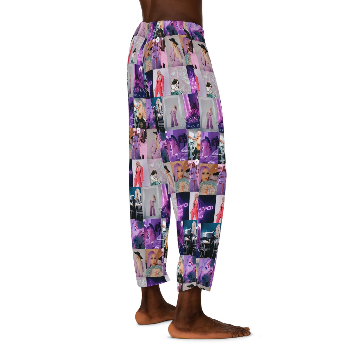 Ava Max Belladonna Photo Collage Men's Pajama Pants