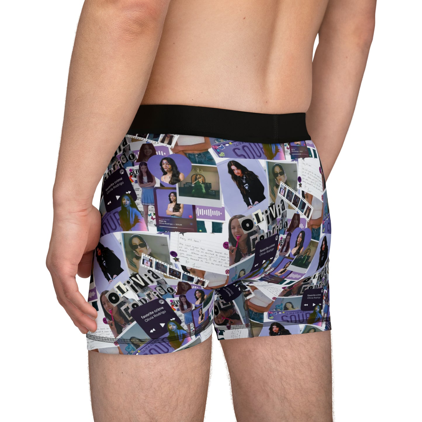 Olivia Rodrigo Deja Vu Collage Men's Boxers