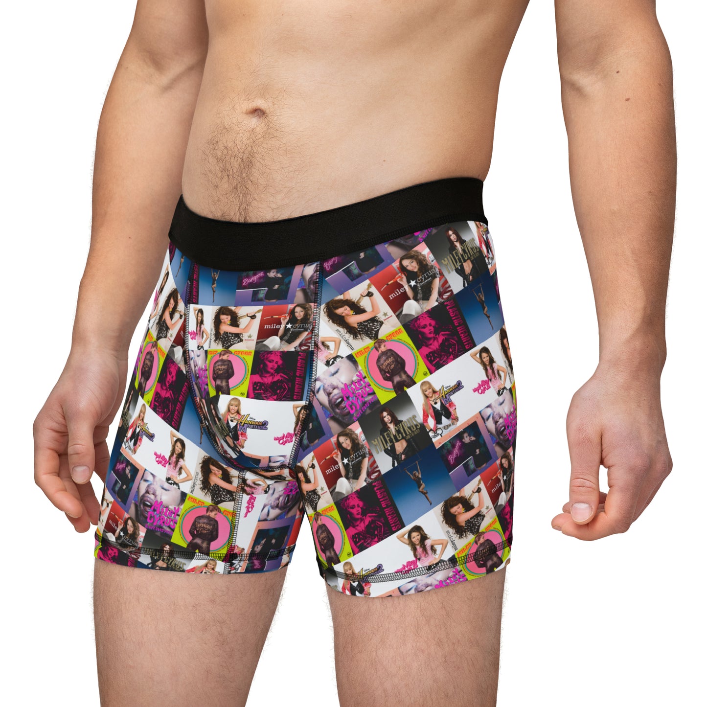 Miley Cyrus Album Cover Collage Men's Boxers