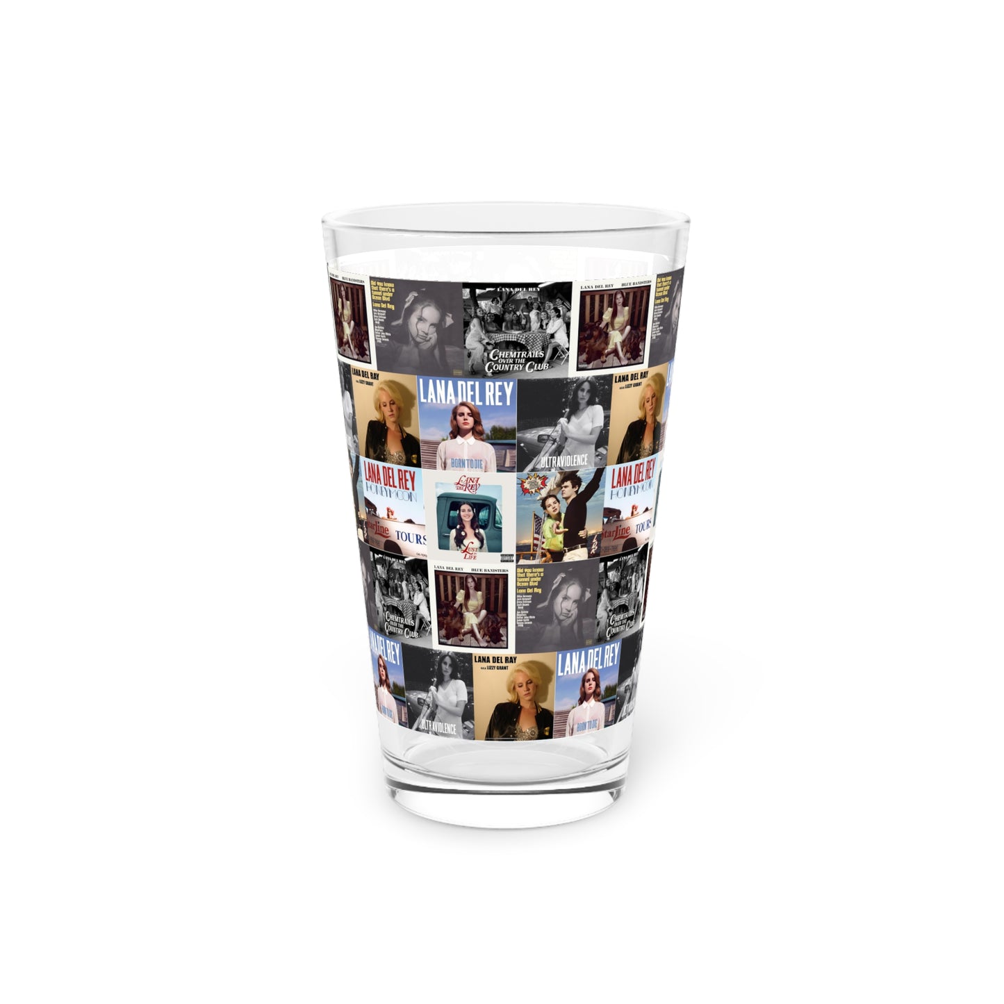 Lana Del Rey Album Cover Collage Pint Glass