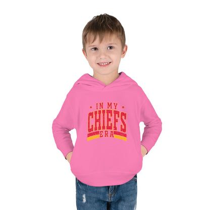 Taylor Swift In My Chiefs Era Toddler Pullover Fleece Hoodie