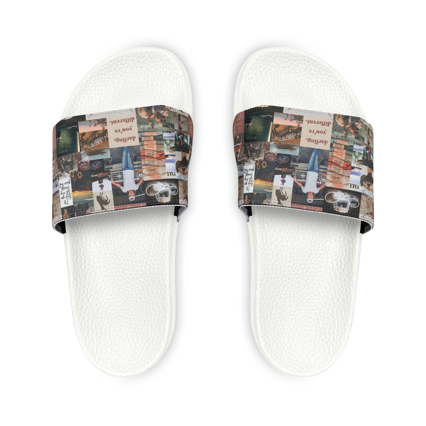 Morgan Wallen Darling You're Different Collage Men's Slide Sandals