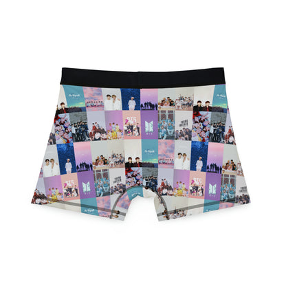 BTS Pastel Aesthetic Collage Men's Boxers