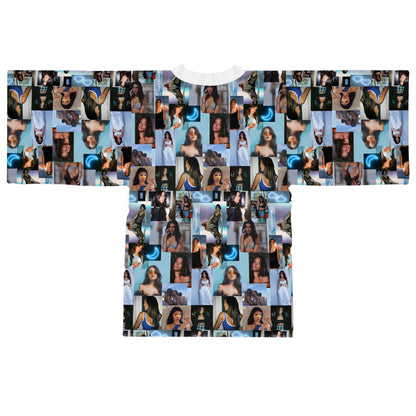 Madison Beer Mind In The Clouds Collage Long Sleeve Kimono Robe