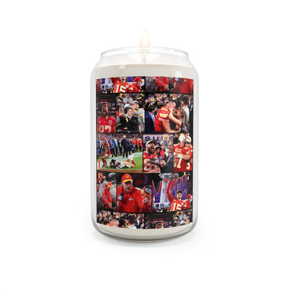 Kansas City Chiefs Superbowl LVIII Championship Victory Collage Scented Candle