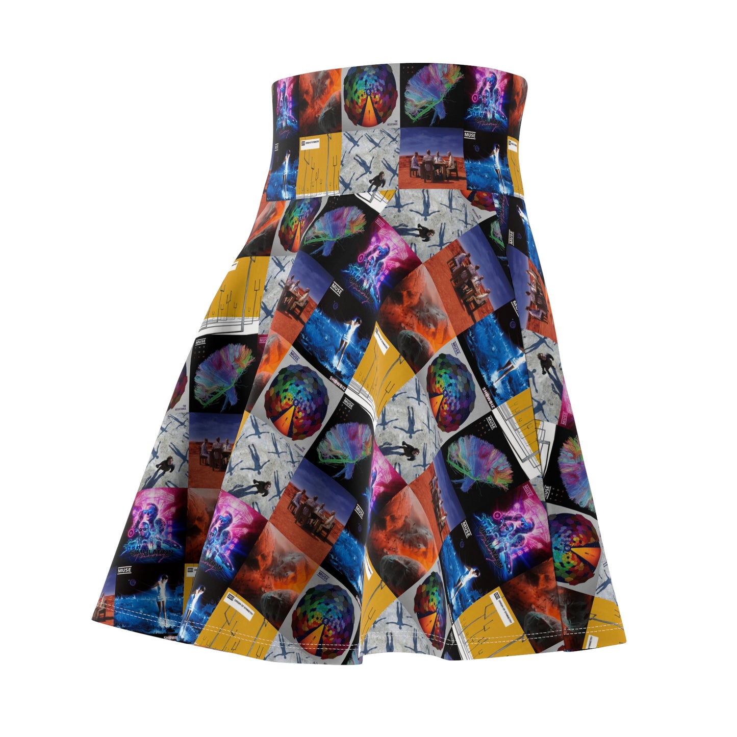 Muse Album Cover Collage Women's Skater Skirt