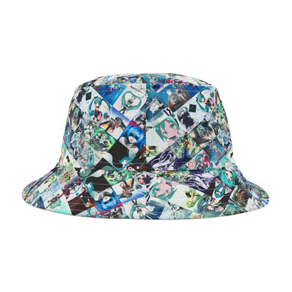 Hatsune Miku Album Cover Collage Bucket Hat