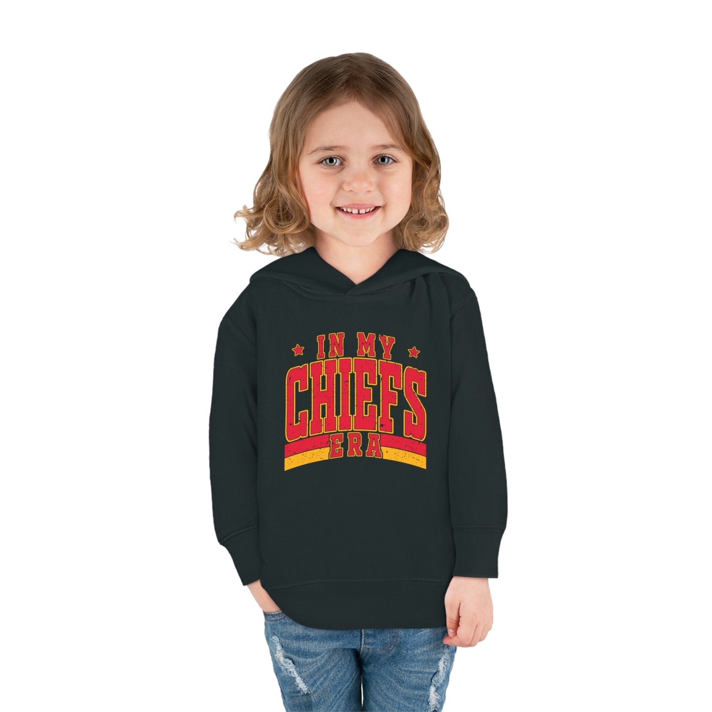 Taylor Swift In My Chiefs Era Toddler Pullover Fleece Hoodie