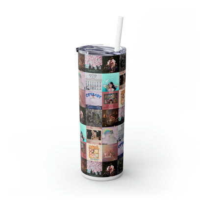 Melanie Martinez Album Art Collage Skinny Tumbler with Straw