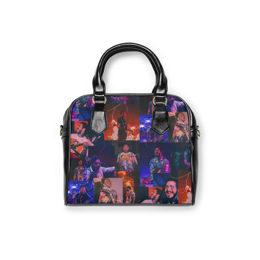 Post Malone Lightning Photo Collage Shoulder Handbag