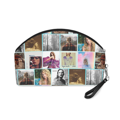 Taylor Swift Album Art Collage Pattern Makeup Bag