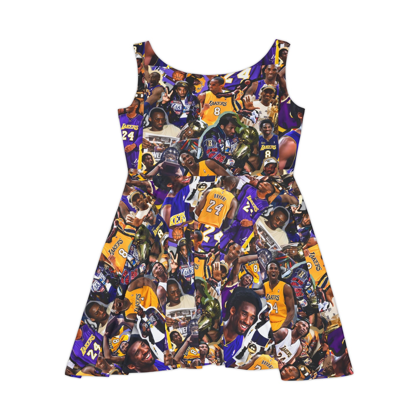 Kobe Bryant Career Moments Photo Collage Women's Skater Dress