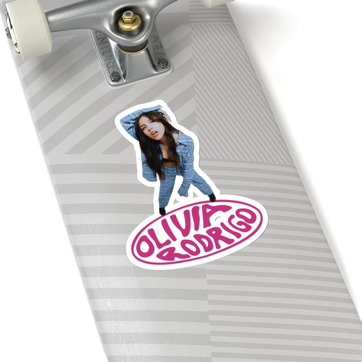 Olivia Rodrigo Look Up Pose Logo Kiss-Cut Sticker