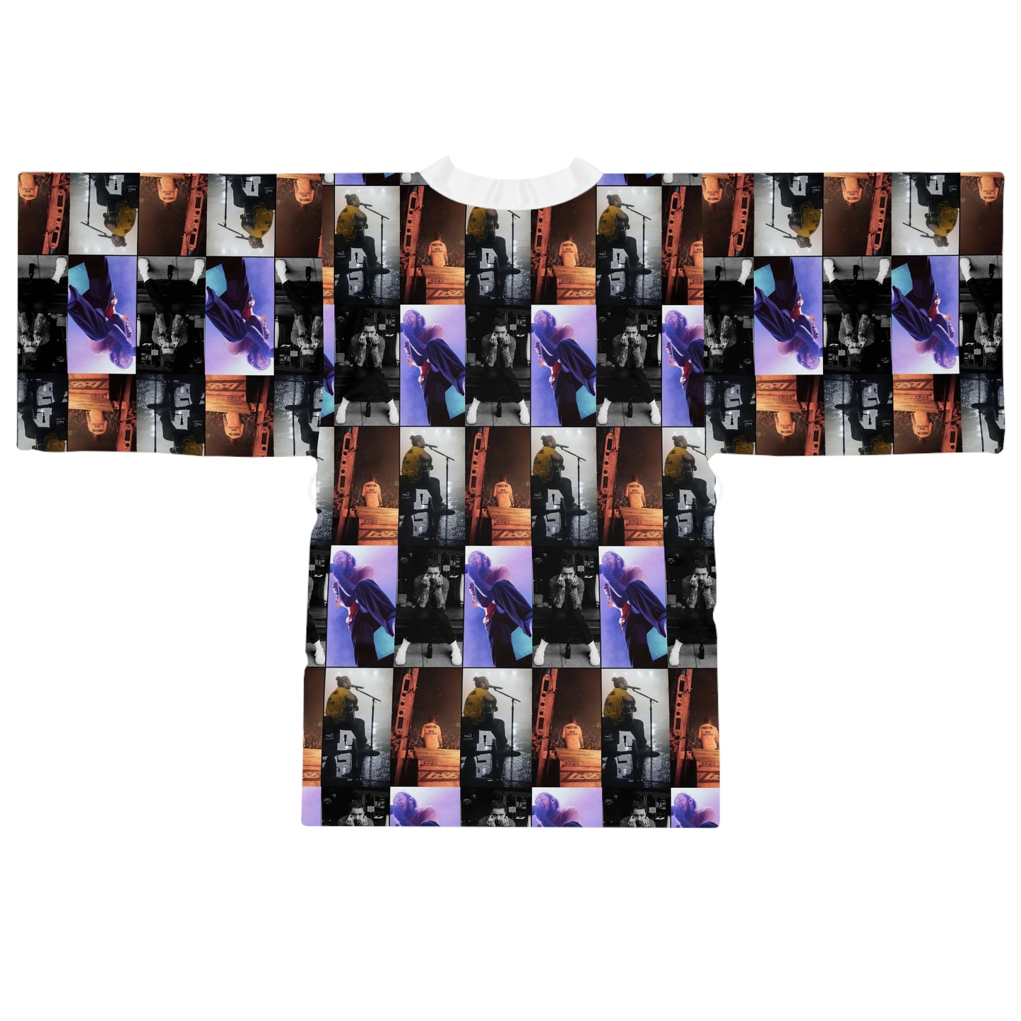 Post Malone On Tour Collage Long Sleeve Kimono Robe