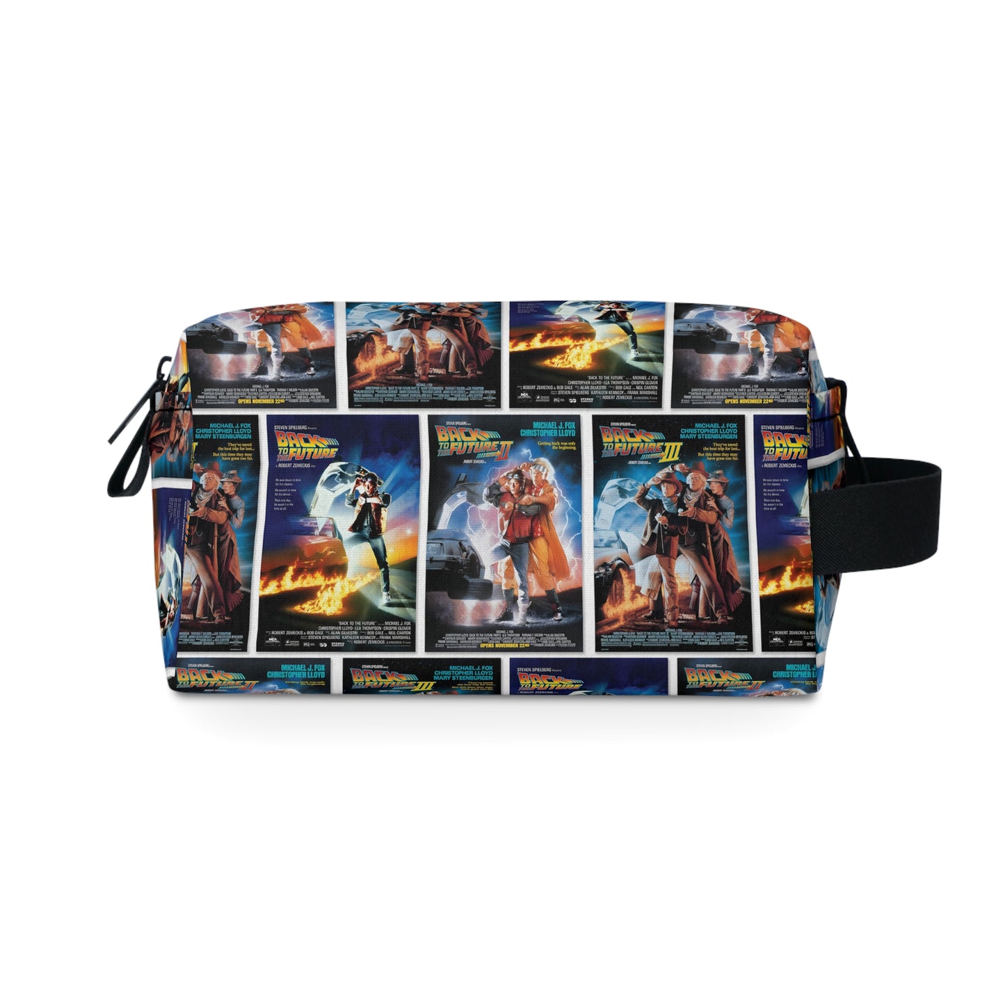 Back To The Future Movie Posters Collage Toiletry Bag