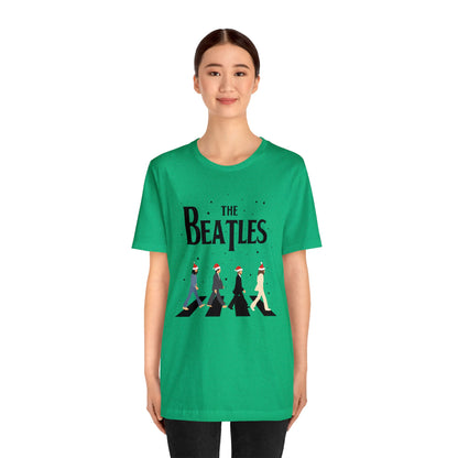 The Beatles Abbey Road Santas Unisex Jersey Short Sleeve Tee Shirt