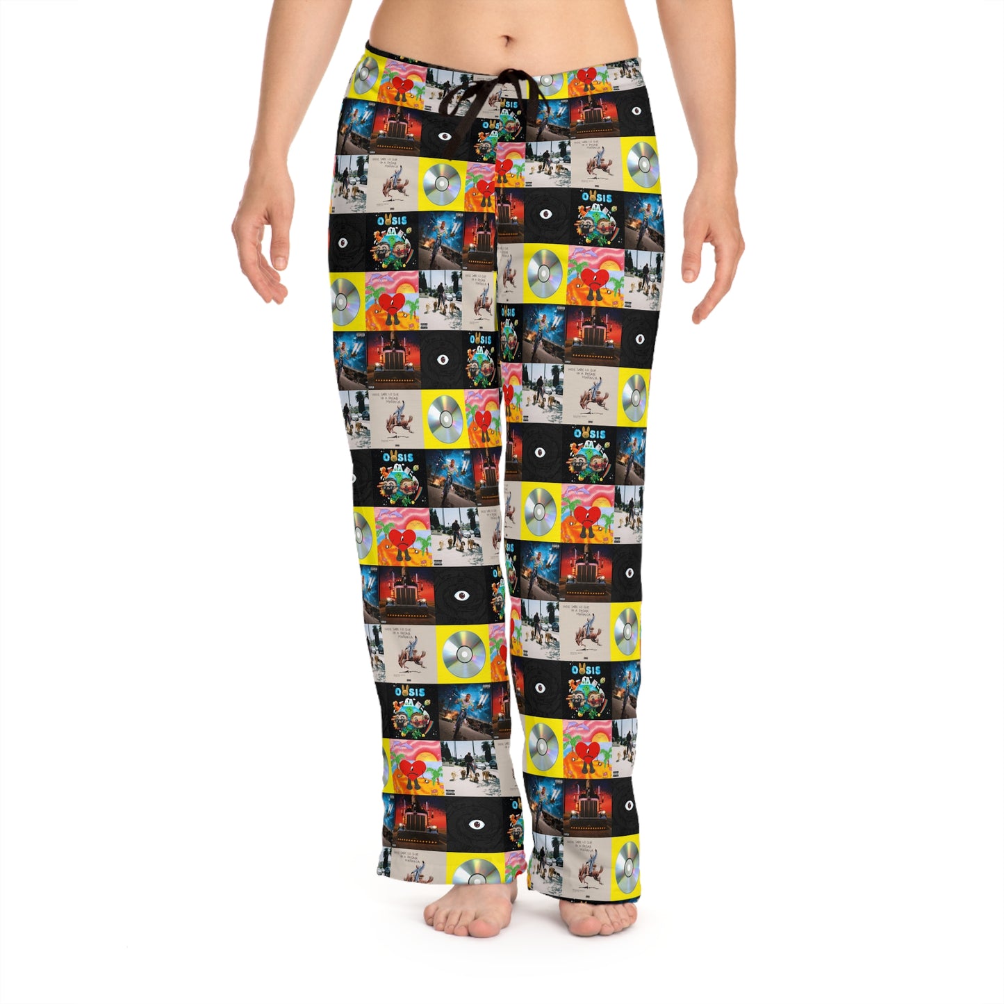 Bad Bunny Album Art Collage Women's Pajama Pants