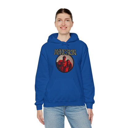 Måneskin Circular Group Photo Unisex Heavy Blend Hooded Sweatshirt