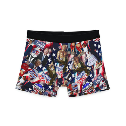 Donald Trump 2024 MAGA Montage Men's Boxers