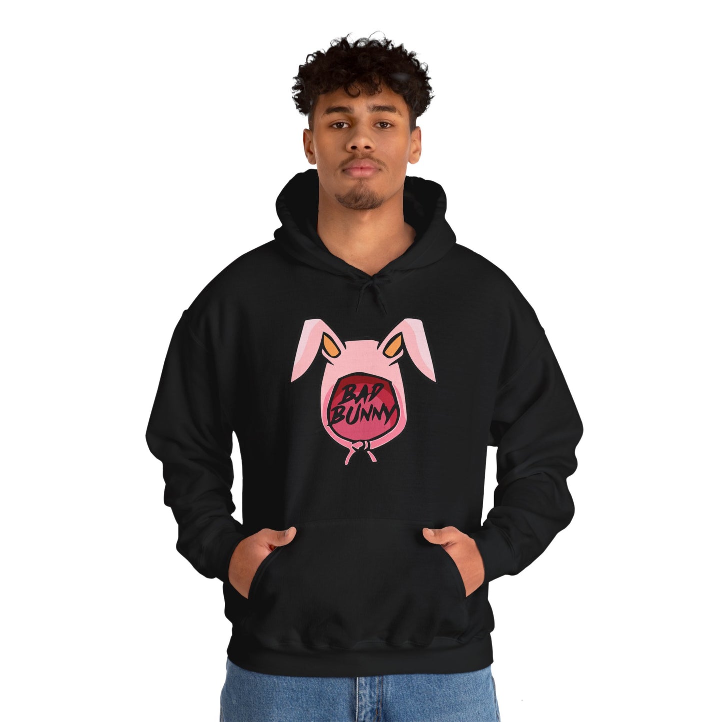 Bad Bunny Hoodie Logo Unisex Heavy Blend Hooded Sweatshirt